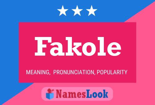 Постер имени Fakole