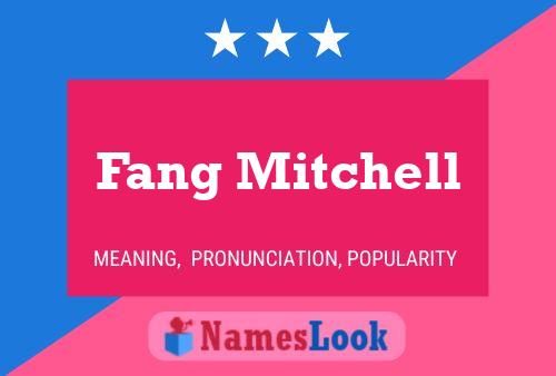 Постер имени Fang Mitchell