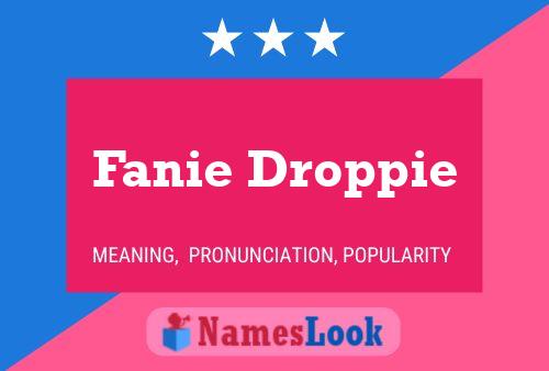 Постер имени Fanie Droppie