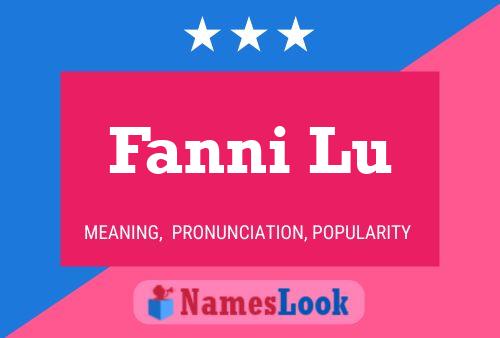 Постер имени Fanni Lu