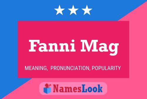 Постер имени Fanni Mag