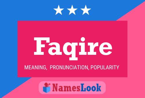 Постер имени Faqire