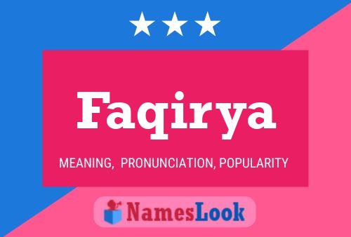 Постер имени Faqirya