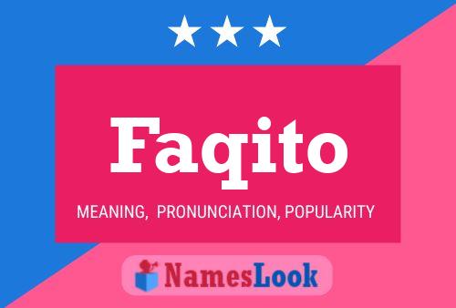 Постер имени Faqito