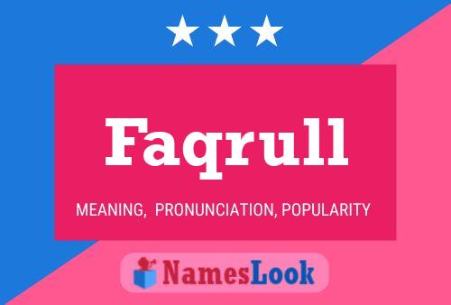 Постер имени Faqrull