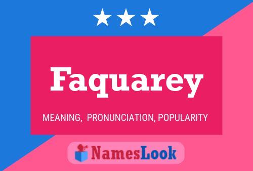 Постер имени Faquarey