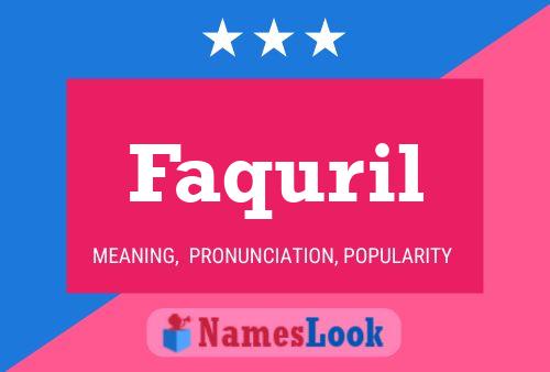 Постер имени Faquril