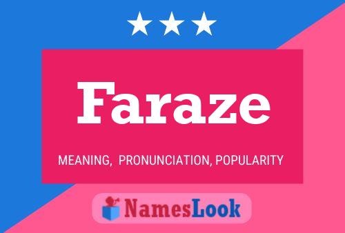 Постер имени Faraze