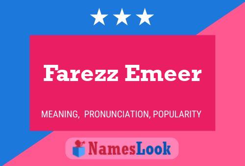 Постер имени Farezz Emeer