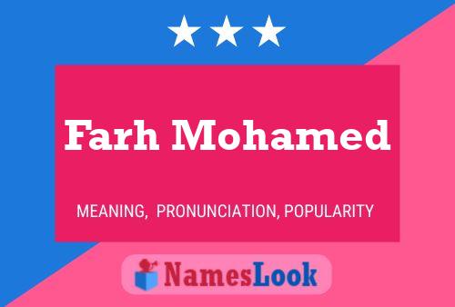 Постер имени Farh Mohamed