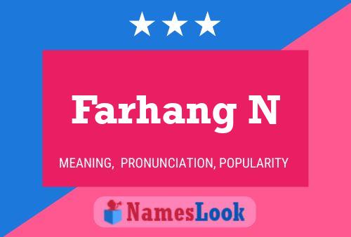 Постер имени Farhang N