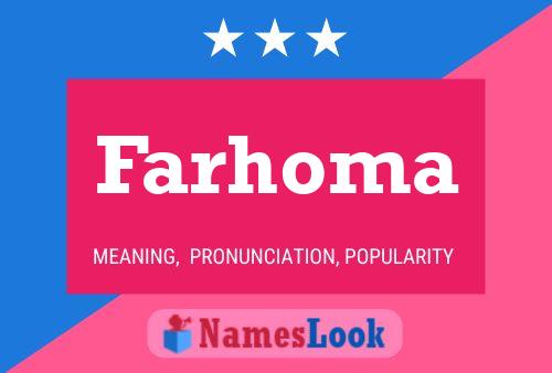 Постер имени Farhoma