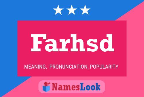 Постер имени Farhsd