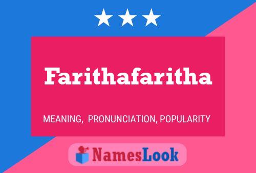 Постер имени Farithafaritha