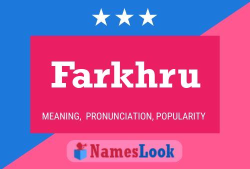 Постер имени Farkhru