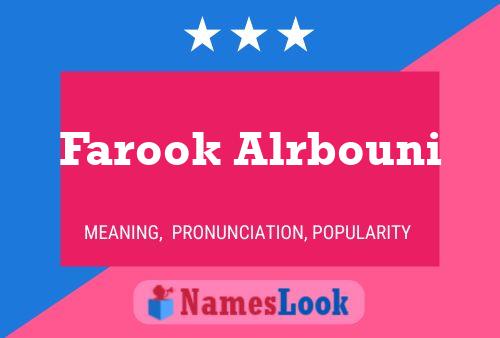 Постер имени Farook Alrbouni