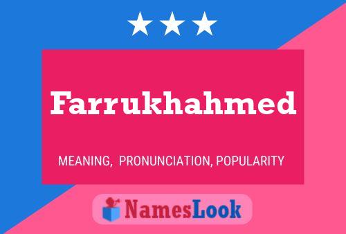 Постер имени Farrukhahmed