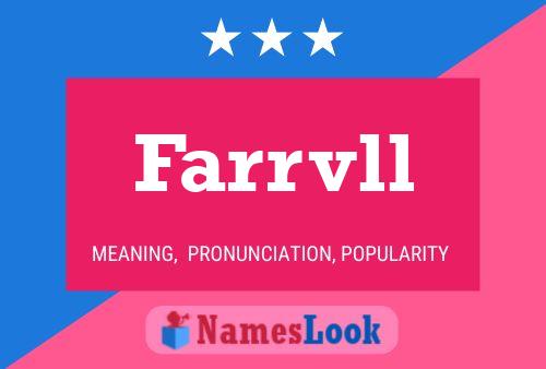 Постер имени Farrvll