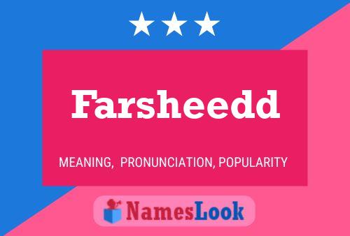 Постер имени Farsheedd