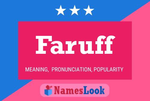 Постер имени Faruff