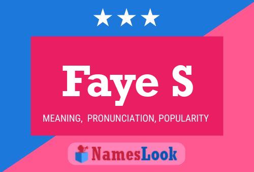 Постер имени Faye S