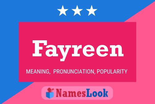 Постер имени Fayreen