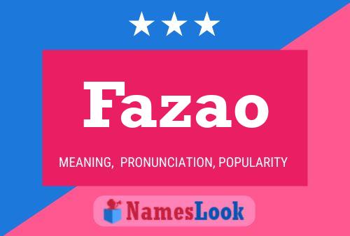 Постер имени Fazao