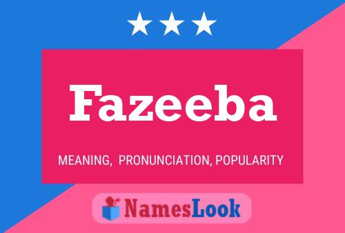 Постер имени Fazeeba