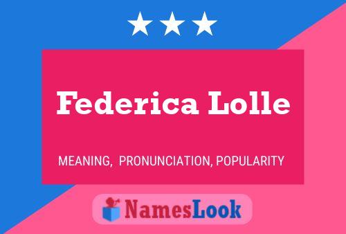 Постер имени Federica Lolle