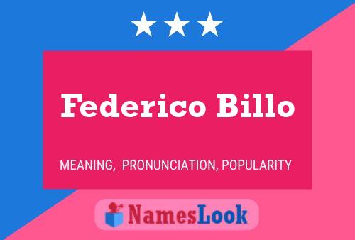 Постер имени Federico Billo