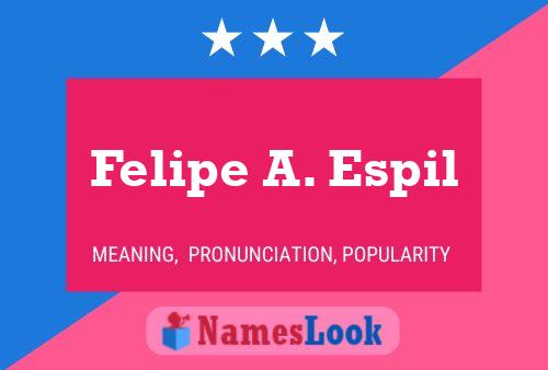 Постер имени Felipe A. Espil