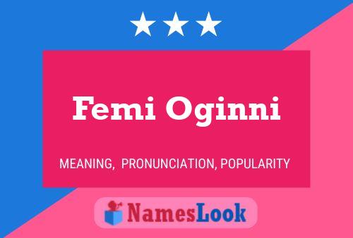 Постер имени Femi Oginni