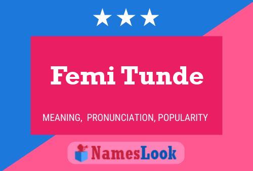 Постер имени Femi Tunde