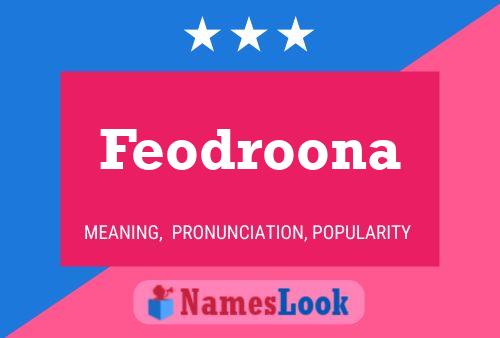 Постер имени Feodroona