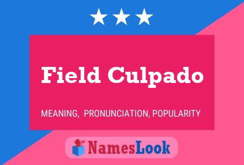 Постер имени Field Culpado