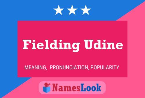 Постер имени Fielding Udine