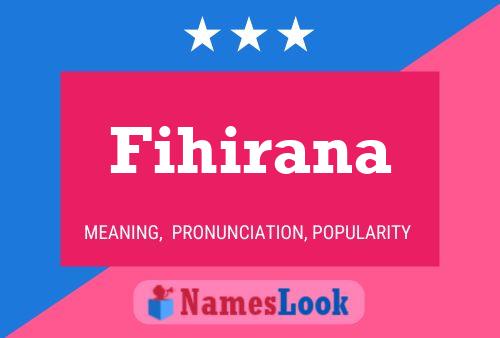 Постер имени Fihirana