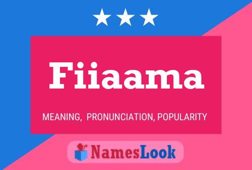 Постер имени Fiiaama