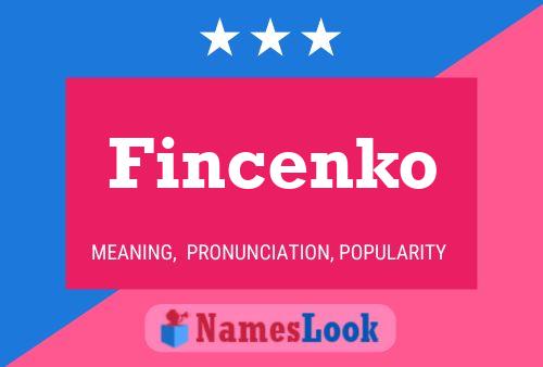 Постер имени Fincenko