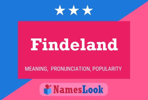 Постер имени Findeland