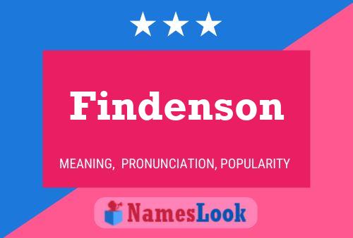 Постер имени Findenson