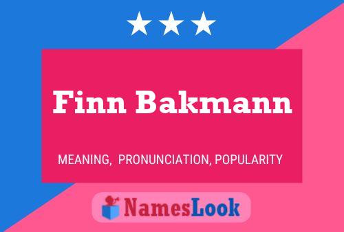 Постер имени Finn Bakmann