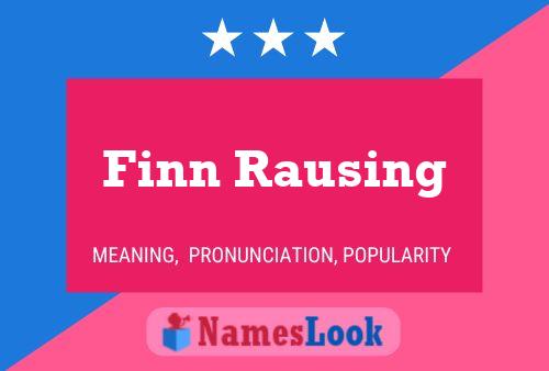 Постер имени Finn Rausing