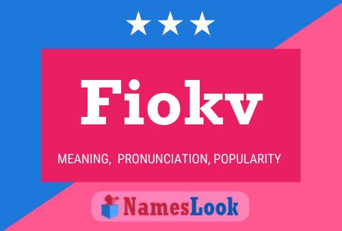 Постер имени Fiokv