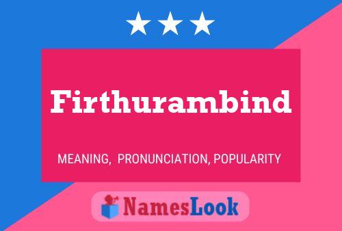 Постер имени Firthurambind