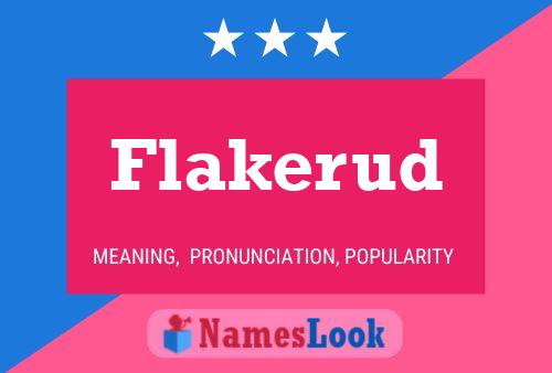 Постер имени Flakerud