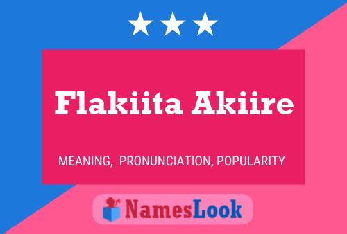 Постер имени Flakiita Akiire