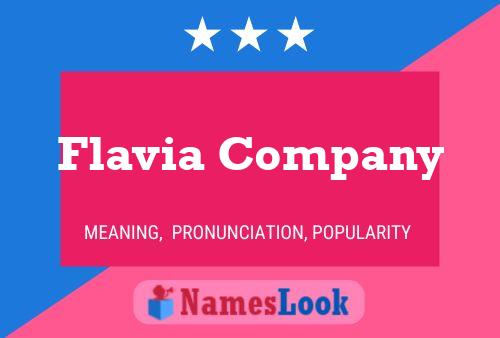 Постер имени Flavia Company