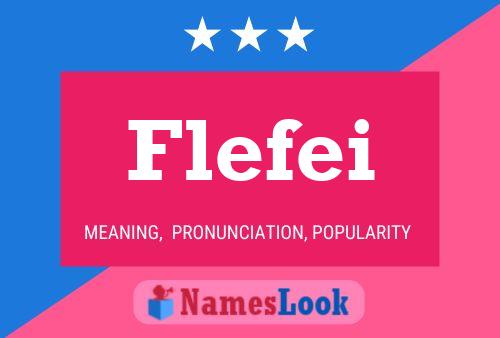 Постер имени Flefei