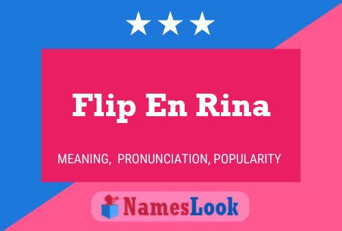 Постер имени Flip En Rina